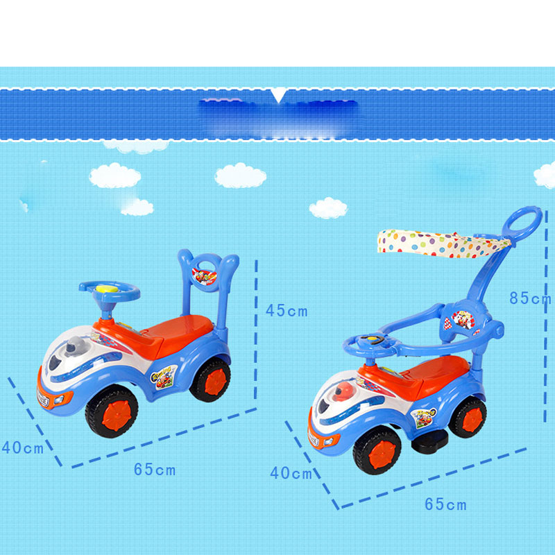High Quality fat baby stroller toy car with awnings stroller walker toys with music for children